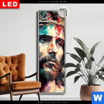 Leuchtbild Dia Jesus Christus Mit Dornenkrone Schmal Produktvorschau mit dem Bild Jesus Christus mit Dornenkrone im Format Schmal.