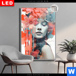 Leuchtbild Dia Jolanda Frau Mit Blumen Im Haar Hochformat Produktvorschau mit dem Bild Jolanda - Frau mit Blumen im Haar im Format Hochformat.