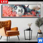 Leuchtbild Dia Jolanda Frau Mit Blumen Im Haar Panorama Produktvorschau mit dem Bild Jolanda - Frau mit Blumen im Haar im Format Panorama.