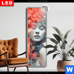 Leuchtbild Dia Jolanda Frau Mit Blumen Im Haar Schmal Produktvorschau mit dem Bild Jolanda - Frau mit Blumen im Haar im Format Schmal.