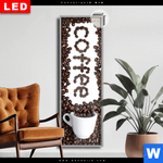 Leuchtbild Dia Kaffeegenuss Aus Besten Bohnen Schmal Produktvorschau mit dem Bild Kaffeegenuss aus besten Bohnen im Format Schmal.