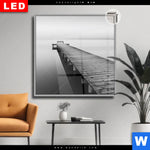 Leuchtbild Dia Kalter Morgen Am Meer Quadrat Produktvorschau mit dem Bild Kalter Morgen am Meer im Format Quadrat.