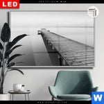 Leuchtbild Dia Kalter Morgen Am Meer Querformat Produktvorschau mit dem Bild Kalter Morgen am Meer im Format Querformat.