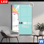 Leuchtbild Dia Kein Drama Lama Hochformat Produktvorschau mit dem Bild Kein Drama Lama im Format Hochformat.