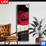 Leuchtbild Dia Klavier Rose Schmal Produktvorschau mit dem Bild Klavier & Rose im Format Schmal.