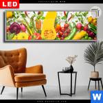 Leuchtbild Dia Knackiges Frisches Gemuese Panorama Produktvorschau mit dem Bild Knackiges frisches Gemüse im Format Panorama.