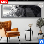 Leuchtbild Dia Kontrast Loewenkraft Panorama Produktvorschau mit dem Bild Kontrast Löwenkraft im Format Panorama.