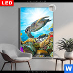 Leuchtbild Dia Korallen Fische Hochformat Produktvorschau mit dem Bild Korallen & Fische im Format Hochformat.