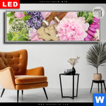 Leuchtbild Dia Kraeuter Blumen Panorama Produktvorschau mit dem Bild Kräuter & Blumen im Format Panorama.
