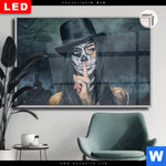 Leuchtbild Dia La Calavera Catrina Querformat Produktvorschau mit dem Bild La Calavera Catrina im Format Querformat.