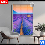 Leuchtbild Dia Lavendel Blumen Feld Hochformat Produktvorschau mit dem Bild Lavendel Blumen Feld im Format Hochformat.