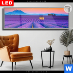 Leuchtbild Dia Lavendel Blumen Feld Panorama Produktvorschau mit dem Bild Lavendel Blumen Feld im Format Panorama.