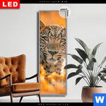 Leuchtbild Dia Leopardentraum In Orange Schmal Produktvorschau mit dem Bild Leopardentraum in Orange im Format Schmal.