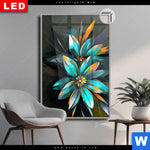 Leuchtbild Dia Leuchtende Fantasieblueten Hochformat Produktvorschau mit dem Bild Leuchtende Fantasieblüten im Format Hochformat.