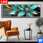 Leuchtbild Dia Leuchtende Fantasieblueten Panorama Produktvorschau mit dem Bild Leuchtende Fantasieblüten im Format Panorama.