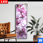 Leuchtbild Dia Lila Fliederblueten Schmal Produktvorschau mit dem Bild Lila Fliederblüten im Format Schmal.