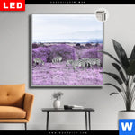 Leuchtbild Dia Lila Savanne Kopie Quadrat Produktvorschau mit dem Bild Lila Savanne im Format Quadrat.