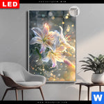 Leuchtbild Dia Lilien Im Morgenlicht Hochformat Produktvorschau mit dem Bild Lilien im Morgenlicht im Format Hochformat.