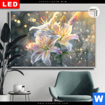 Leuchtbild Dia Lilien Im Morgenlicht Querformat Produktvorschau mit dem Bild Lilien im Morgenlicht im Format Querformat.