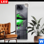 Leuchtbild Dia Lippen Silber Gruen Schmal Produktvorschau mit dem Bild Lippen Silber & Grün im Format Schmal.