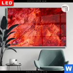 Leuchtbild Dia Liquid Marmor Rot Querformat Produktvorschau mit dem Bild Liquid Marmor rot im Format Querformat.