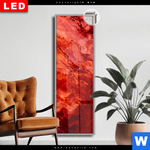 Leuchtbild Dia Liquid Marmor Rot Schmal Produktvorschau mit dem Bild Liquid Marmor rot im Format Schmal.
