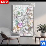 Leuchtbild Dia Loewe Blumen Hochformat Produktvorschau mit dem Bild Löwe & Blumen im Format Hochformat.