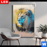 Leuchtbild Dia Loewe Farben Der Wildnis Hochformat Produktvorschau mit dem Bild Löwe - Farben der Wildnis im Format Hochformat.