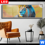 Leuchtbild Dia Loewe Farben Der Wildnis Panorama Produktvorschau mit dem Bild Löwe - Farben der Wildnis im Format Panorama.