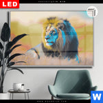 Leuchtbild Dia Loewe Farben Der Wildnis Querformat Produktvorschau mit dem Bild Löwe - Farben der Wildnis im Format Querformat.