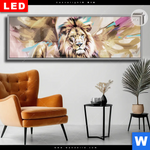 Leuchtbild Dia Loewe Koenig Der Tiere Panorama Produktvorschau mit dem Bild Löwe - König der Tiere im Format Panorama.