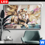 Leuchtbild Dia Loewe Koenig Der Tiere Querformat Produktvorschau mit dem Bild Löwe - König der Tiere im Format Querformat.