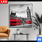 Leuchtbild Dia London In Bewegung Quadrat Produktvorschau mit dem Bild London in Bewegung im Format Quadrat.
