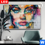 Leuchtbild Dia Loretta Abstrakt Patchwork Art Querformat Produktvorschau mit dem Bild Loretta - Abstrakt Patchwork Art im Format Querformat.