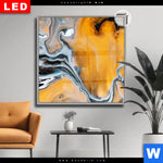 Leuchtbild Dia Luxury Abstract Fluid Art No 4 Quadrat Produktvorschau mit dem Bild Luxury Abstract Fluid Art No. 4 im Format Quadrat.