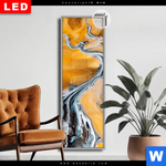 Leuchtbild Dia Luxury Abstract Fluid Art No 4 Schmal Produktvorschau mit dem Bild Luxury Abstract Fluid Art No. 4 im Format Schmal.