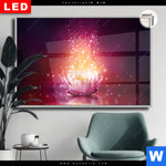 Leuchtbild Dia Magie Blume Querformat Produktvorschau mit dem Bild Magie Blume im Format Querformat.