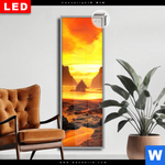 Leuchtbild Dia Magische Steinlandschaft Im Meer Schmal Produktvorschau mit dem Bild Magische Steinlandschaft im Meer im Format Schmal.