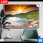 Leuchtbild Dia Majestaetischer Sonnenuntergang Querformat Produktvorschau mit dem Bild Majestätischer Sonnenuntergang im Format Querformat.