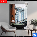 Leuchtbild Dia Manhattan Hochformat Produktvorschau mit dem Bild Manhattan im Format Hochformat.