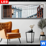 Leuchtbild Dia Manhattan Panorama Produktvorschau mit dem Bild Manhattan im Format Panorama.