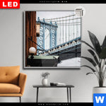 Leuchtbild Dia Manhattan Quadrat Produktvorschau mit dem Bild Manhattan im Format Quadrat.