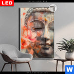 Leuchtbild Dia Meditativer Buddha In Blumen Hochformat Produktvorschau mit dem Bild Meditativer Buddha in Blumen im Format Hochformat.