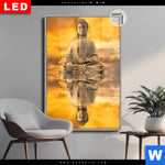 Leuchtbild Dia Meditierender Buddha Am See Hochformat Produktvorschau mit dem Bild Meditierender Buddha am See im Format Hochformat.