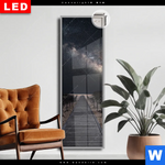 Leuchtbild Dia Milchstrasse Ueber Einem Holzweg Schmal Produktvorschau mit dem Bild Milchstraße über einem Holzweg im Format Schmal.