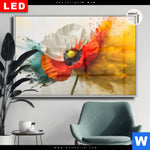 Leuchtbild Dia Mohnblume Im Farbnebel Querformat Produktvorschau mit dem Bild Mohnblume im Farbnebel im Format Querformat.