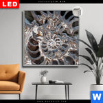 Leuchtbild Dia Muschel Fossil No 3 Quadrat Produktvorschau mit dem Bild Muschel Fossil No. 3 im Format Quadrat.