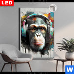 Leuchtbild Dia Musikalischer Affe Hochformat Produktvorschau mit dem Bild Musikalischer Affe im Format Hochformat.