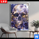 Leuchtbild Dia Mystische Schaedelkunst Hochformat Produktvorschau mit dem Bild Mystische Schädelkunst im Format Hochformat.