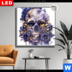 Leuchtbild Dia Mystische Schaedelkunst Quadrat Produktvorschau mit dem Bild Mystische Schädelkunst im Format Quadrat.